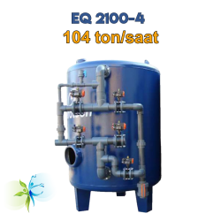 Watergold EQ 2100-4 Model Multi Medya Kum Filtrasyon  Sistemi-104 ton/gün