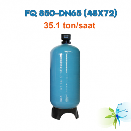 Watergold Su Aritma Cihazi Endüstriyel Kum Filtrasyon Sistemi FQ 850-DN65  Modeli-48X72-FRP Tank