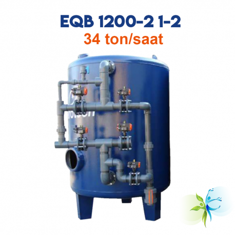 Watergold EQB 1200-2 1-2 Model Yüzey Borumalı Multimedya Kum Filterasyon Sistemi