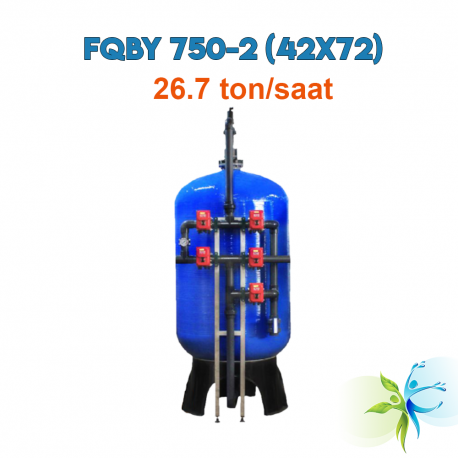 Watergold FQBY 750-2 (42x72)  Model Yüzey Borumalı Multimedya Kum Filterasyon Sistemi