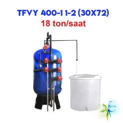 Watergold TFVY 400-1 1-2 (30X72) Model Yüzey  Borulamalı Yumuşatma Filtrasyon Sistemi- 432 ton/gün