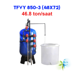 Watergold TFVY 850-3 (48X72) Model Yüzey  Borulamalı Yumuşatma Filtrasyon Sistemi- 1123 ton/gün