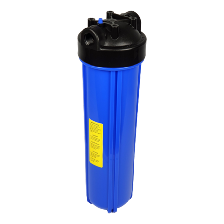 WaterGold Su Arıtma Cihazı 20″(inç) Big Blue Filtre Kabı 1/1/2″ (inç) Giriş-Çıkış / Şeffaf
