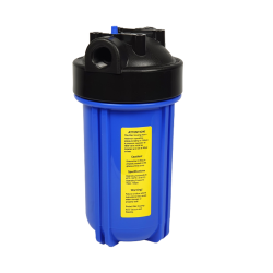 WaterGold Su Arıtma Cihazı 10″(inç) Big Blue Filtre Kabı 1″ (inç) Giriş-Çıkış / Mat