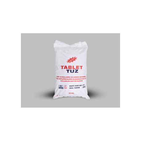 Su Arıtma ve Yumuşatma Cihazı İyotsuz Tablet Kaya Tuzu - 25 KG
