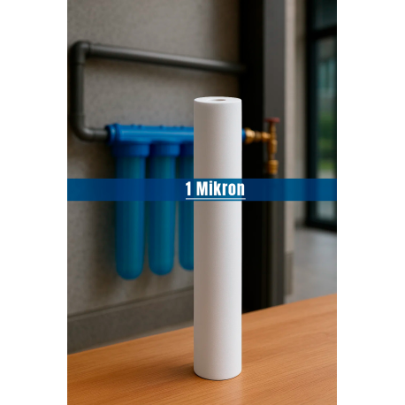 Su Arıtma Cihazı 1 Micron Sediment Tortu Filtre Kartuşu 20"