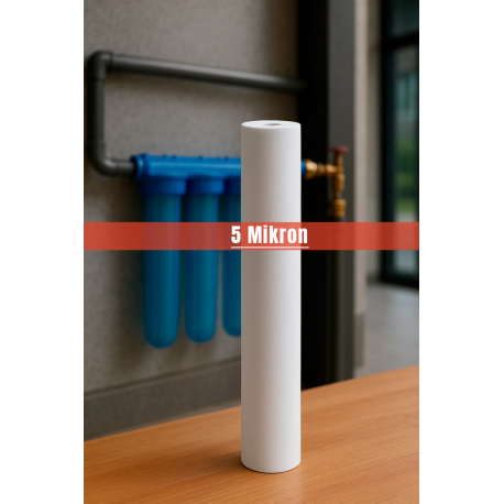 Su Arıtma Cihazı 5 Micron Sediment Tortu Filtre Kartuşu 20"