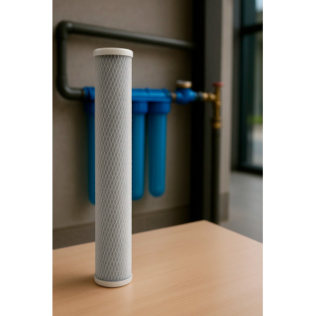 WaterGold Su Arıtma Blok Aktif Karbon Filtre Kartuşu 20" inç 20" inç