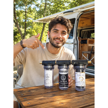 Car-Fil |Karavan, Tekne & Tiny House Su Deposu Mobil Dolum Filtresi | 4 Fonksiyonlu Tortu, Klor ve Kireç Önleyici